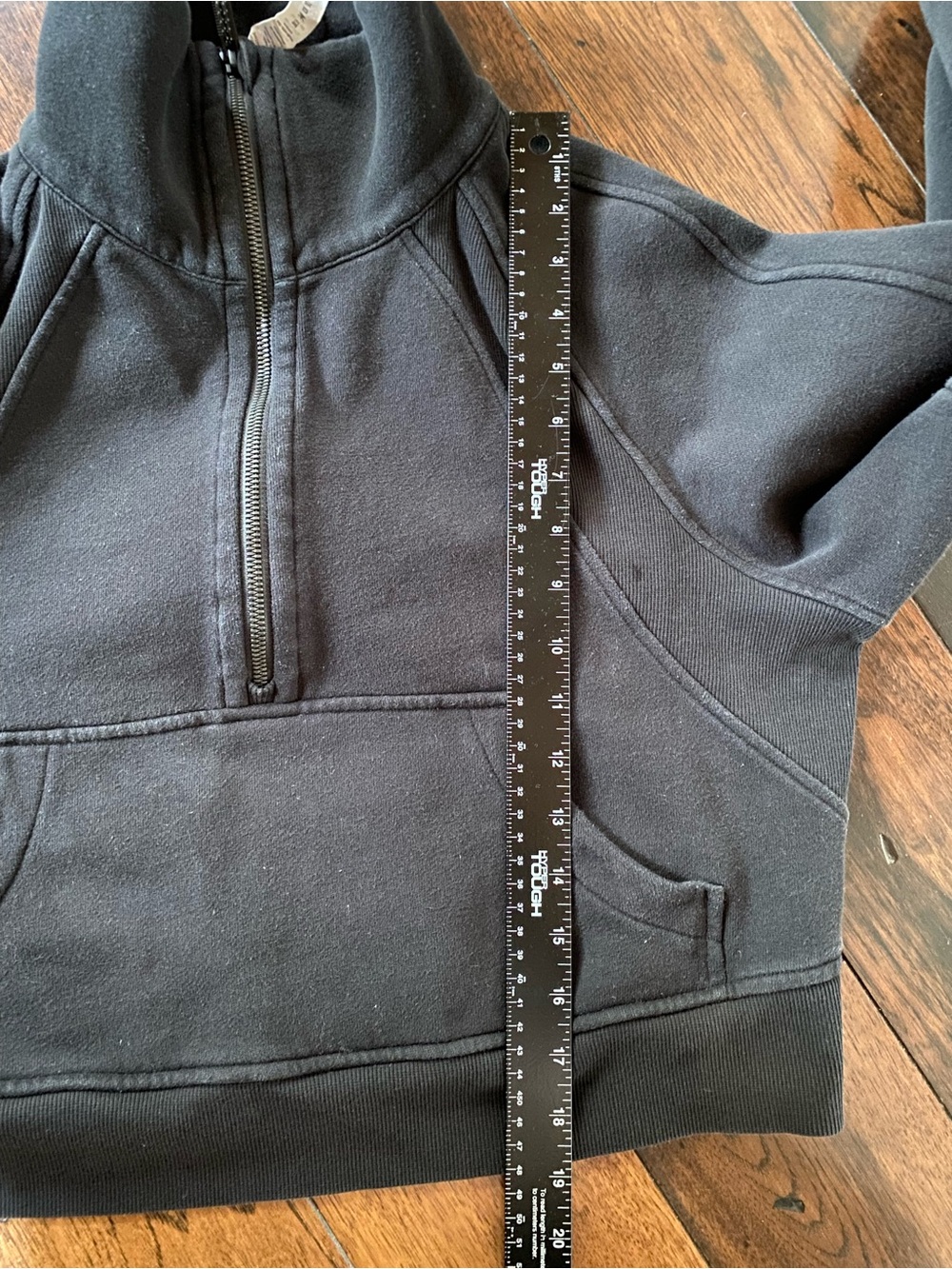 Lululemon Scuba Oversized Half-Zip Hoodie Black XS/S - Picture 7 of 8